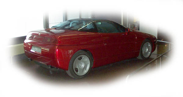Ein Alfa-Romeo Proteo von hinten