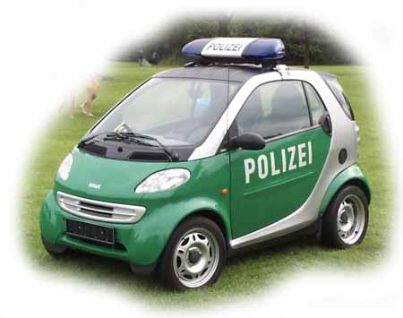 Polizei - Smart. In HH bereits im Einsatz.